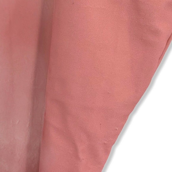 Cover Sleeveless Mock Neck Swimsuit Zip Back Pink - Picture 3 of 8